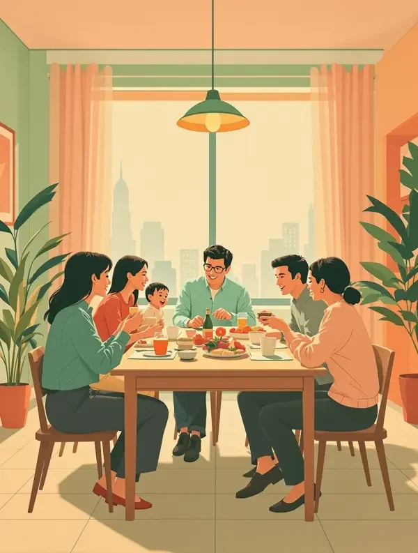 灯火人家